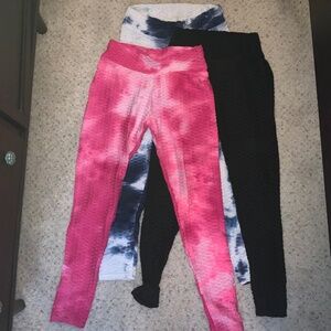 Assorted Textured Leggings (INCLUDES ALL THREE PAIRS)